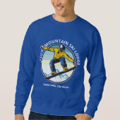 Sweatshirt Texte personnalisé chemises SNOWBOARDER (Devant)