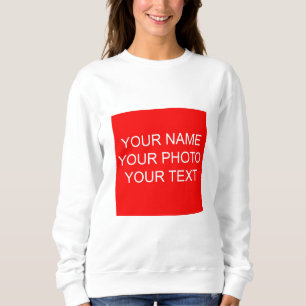 Sweatshirt Texte personnalisé de nom de photo