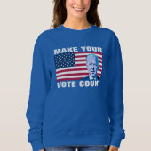 Sweatshirt Texte Personnalisé Faites Votre Vote Count Biden A (Devant)