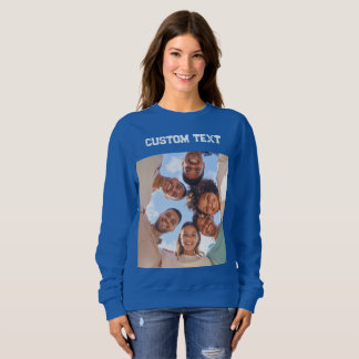 Sweatshirt Texte personnalisé Photo