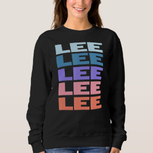 Sweatshirt Texte répété moderne Lee