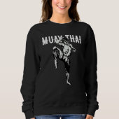 Sweatshirt Thai Boxing Muay Thai  Kickboxing (Devant)