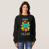 Sweatshirt Thankesgiving Turquie Fake Chat Femmes Hommes Enfa (Devant entier)
