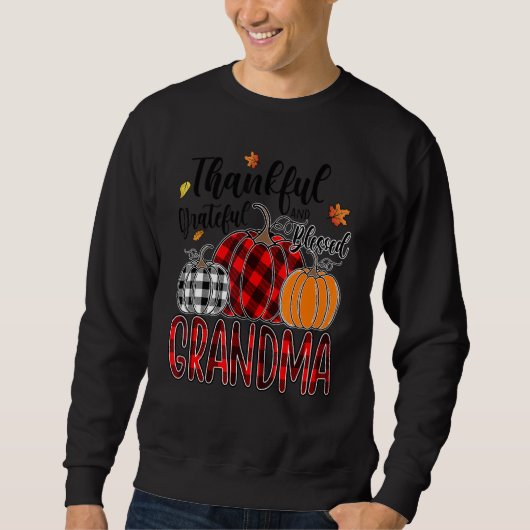 Sweatshirt Thankful Grateful Blessed Grandma Pumpkin Truck Th (Devant)