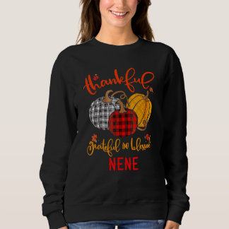 Sweatshirt Thankful Grateful Blessed NeNe Autumn Fall Pumpkin