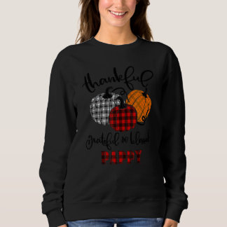 Sweatshirt Thankful Grateful Blessed Pappy Autumn Fall Pumpki