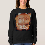 Sweatshirt Thankful Happy Buddha Women's (Devant)