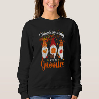 Sweatshirt Thanksgiving Avec Mes Gnomes Automne
