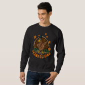 Sweatshirt Thanksgiving Dabbing Dab Dance Turkey Boy Girl Men (Devant entier)