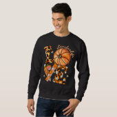 Sweatshirt Thanksgiving Enseignant Vie Citrouille Amour Leopa (Devant entier)