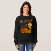Sweatshirt Thanksgiving Gnome Thankful & Blessed (Devant entier)
