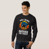 Sweatshirt Thanksgiving Pour Les Enfants Garçons Fera Le Comm (Devant entier)