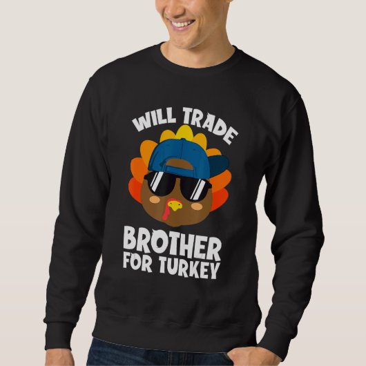 Sweatshirt Thanksgiving Pour Les Enfants Garçons Fera Le Comm (Devant)