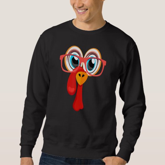 Sweatshirt Thanksgiving Turquie Couleur Lunettes Garçons & Fi (Devant)