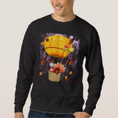 Sweatshirt Thanksgiving Turquie Portant Un Masque Et Un Ballo (Devant)