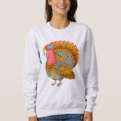 Sweatshirt Thanksgiving vintage Turquie (Devant)
