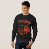 Sweatshirt 'Thanksgivukkah de fête (Devant entier)