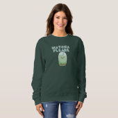 Sweatshirt Thé à bulle Matcha (Devant entier)