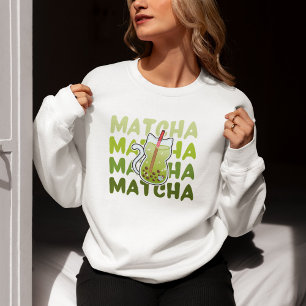 Sweatshirt Thé à bulle Matcha
