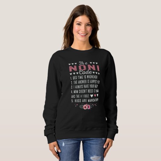 Sweatshirt The A Noni Code Grandma Mothers Day (Devant entier)