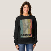 Sweatshirt The Bassoon Legend is in the House Retro Bassoon A (Devant entier)