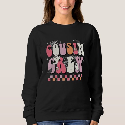 Sweatshirt The Boo Cousin Crew  Cute Retro Halloween Fall Sea (Devant)