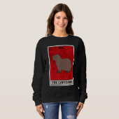 Sweatshirt The Capybara Tarot Card Semi Aquatic Big Rodent Ca (Devant entier)
