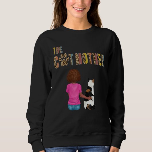 Sweatshirt The Catmother British Shorthait Cat Mother Cat Mo (Devant)