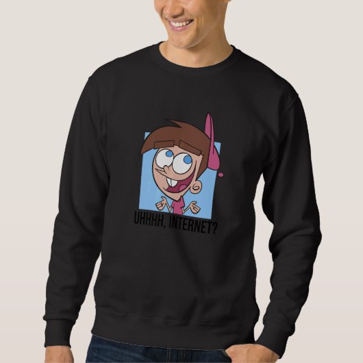 Sweatshirt The Fairly OddParents Timmy Graphic Uhhhh Internet (Devant)