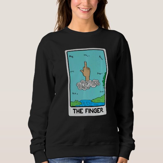 Sweatshirt The Finger Joker or  Person (Devant)