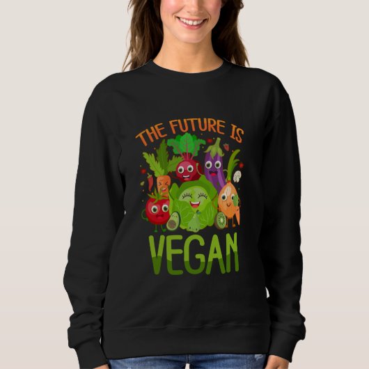 Sweatshirt The Future Is Vegan (Devant)