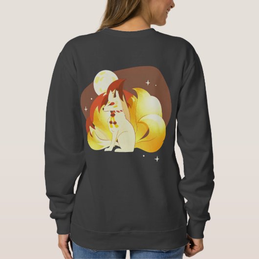 Sweatshirt The Golden Kyubi | Mythical Luck & Prosperity (Dos)