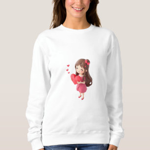 Sweatshirt Thé graphique contemporain d'amour de maman par Da