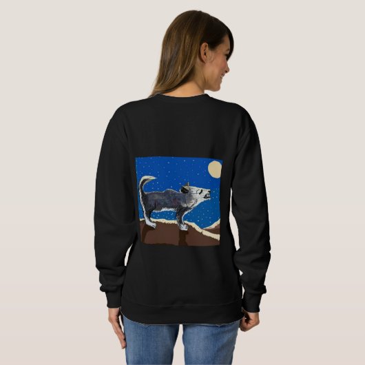 Sweatshirt The Howling Wolf 🐺 (Dos entier)