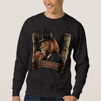Sweatshirt The Lionfather – Mafia Style Lion in Suit