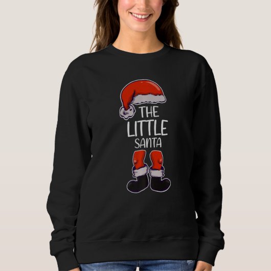 Sweatshirt The Little Santa Christmas Matching Family Group S (Devant)