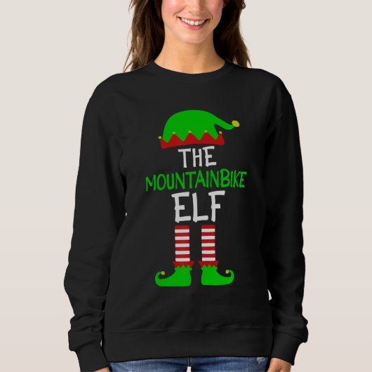 Sweatshirt The Mountainbike Elf   MTB Bike Driver (Devant)