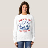 Sweatshirt The Ocean State Seal – Rhode Island Gift (Devant entier)