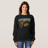 Sweatshirt The Persistence of Memory Cat  Painting (Devant entier)