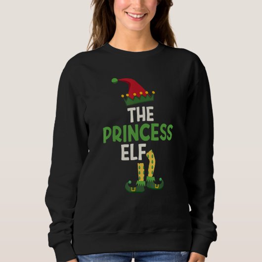 Sweatshirt The princess Elf Claus Present Reindeer Snowman Ho (Devant)