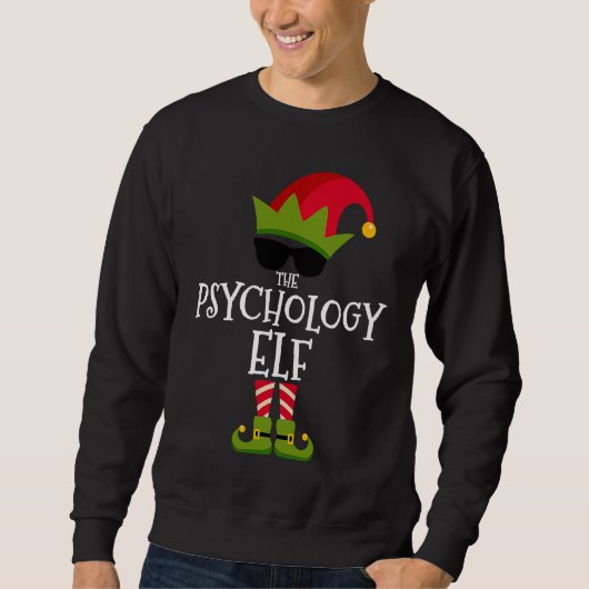 Sweatshirt The Psychology Elf Matching Family Group Christmas (Devant)