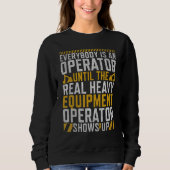 Sweatshirt The Real Operator Construction Workers & Constru (Devant)