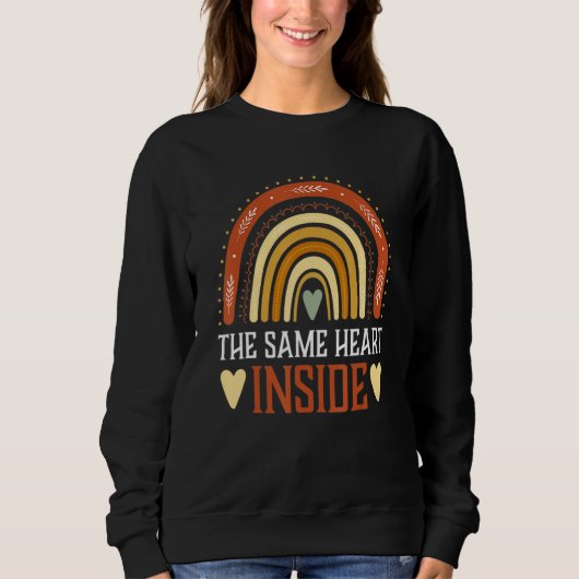 Sweatshirt The Same Heart Inside African American Black Histo (Devant)