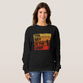 Sweatshirt The Sky Is The Limit Rock Climbing Bouldering Clim (Devant entier)