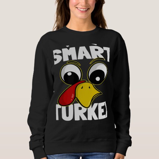 Sweatshirt The Smart Turkey Family Group Matching Thanksgivin (Devant)