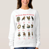 Sweatshirt The Twelve Days Of Christmas (Devant)
