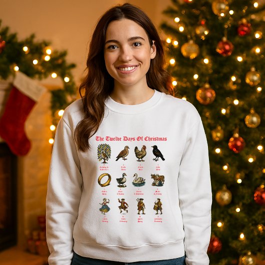 Sweatshirt The Twelve Days Of Christmas