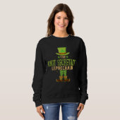 Sweatshirt The Unit Secretary Leprechaun  Matching St Patrick (Devant entier)