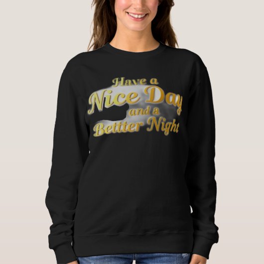Sweatshirt The Universal Wish: Elegant Gold Script Comfort Ho (Devant)