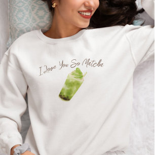Sweatshirt Thé vert Matcha Personnalisé